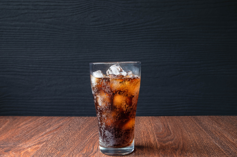 Glass of Soda on a Table