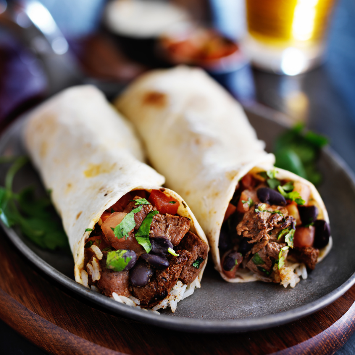 Beef Burritos with Salsa